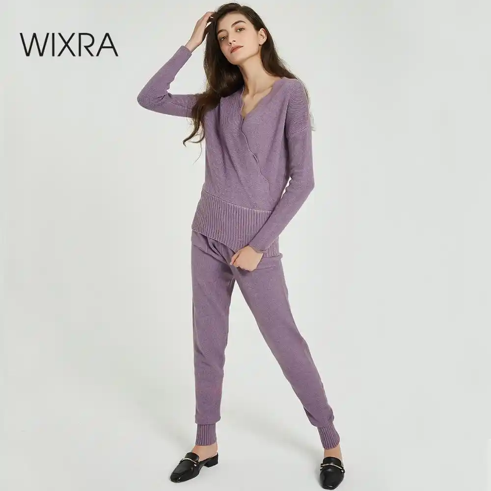 Wixra Women Sweater Suit and Sets 2PCS 