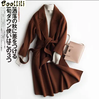 Boollili Long 100% Wool Coat Female Jacket Double Faced Cashmere Autumn Coat Korean Red Overcoat Women Abrigos Mujer Elegante
Boollili Long 100% Wool Coat Female Jacket Double Faced Cashmere Autumn Coat Korean Red Overcoat Women Abrigos Mujer Elegante