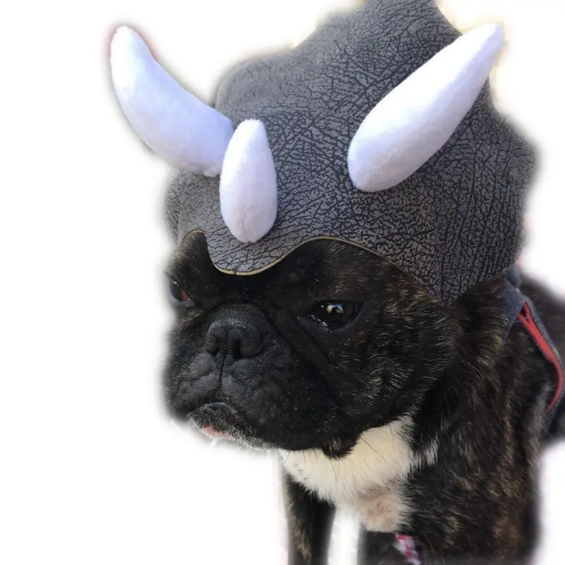 Pet dog warm Triceratops Hat Dinosaur Hat Pet cat dog Hat Pet products change into a hat
Pet dog warm Triceratops Hat Dinosaur Hat Pet cat dog Hat Pet products change into a hat