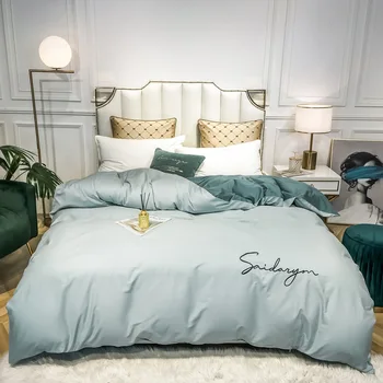 Cotton Duvet Cover High end embroidered Solid Comforter Cover Single Double Bed Hotel Home Bedding article Quilt Cover 1pc
Cotton Duvet Cover High end embroidered Solid Comforter Cover Single Double Bed Hotel Home Bedding article Quilt Cover 1pc