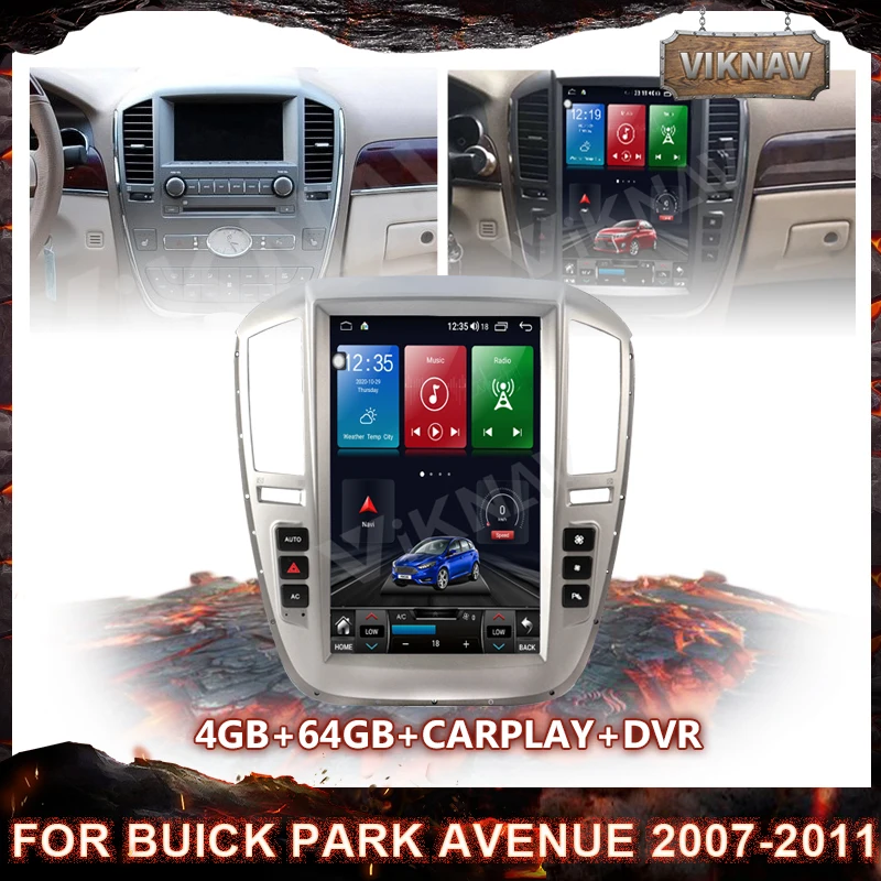 12.1 inch Vertical Screen Android 9.0 Car Multimedia Player For Buick Park Avenue 2007-2011 GPS Audio Radio stereo head unit
12.1 inch Vertical Screen Android 9.0 Car Multimedia Player For Buick Park Avenue 2007-2011 GPS Audio Radio stereo head unit