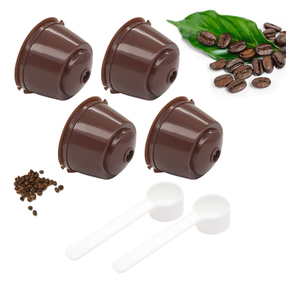 4Pcs Fit For Dolce Gusto Coffee Filter Cup Reusable Coffee Capsule Filters For Nespresso,With Spoon Brush Kitchen Accessories
4Pcs Fit For Dolce Gusto Coffee Filter Cup Reusable Coffee Capsule Filters For Nespresso,With Spoon Brush Kitchen Accessories