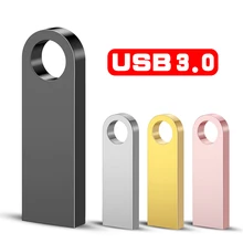 Metal Pen Drive 3.0 GB 16 32 PenDrive GB 8GB 4GB de Alta Velocidade Usb Flash Drive de 128GB Chave usb Stick 64gb de memória flash Usb Flash Disk(China)