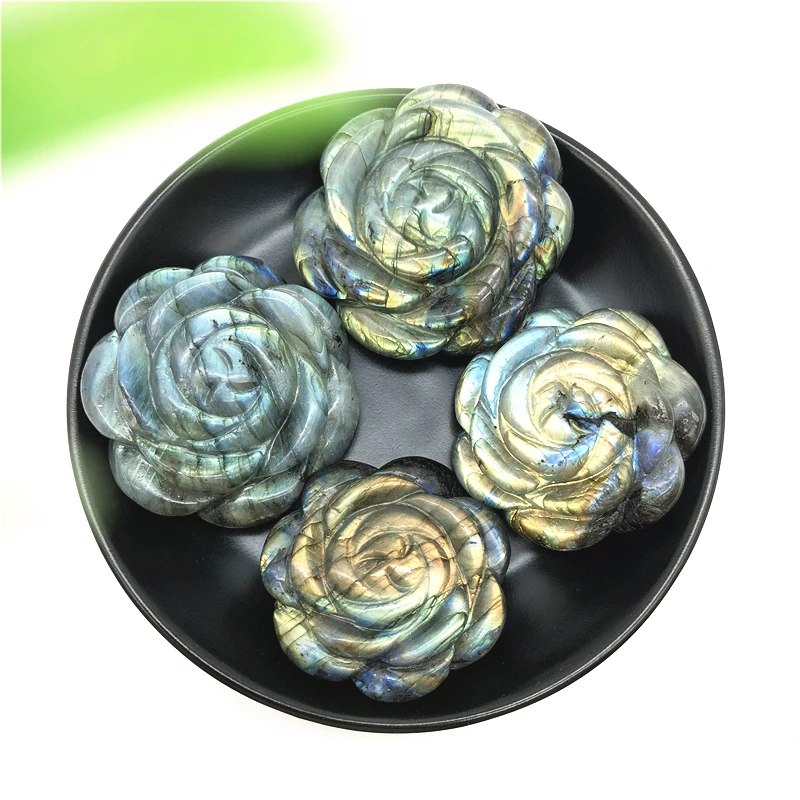 1PC Natural Labradorite Crystal Rose Flower Hand Carved Crystal Flowers Healing Stones Decor Natural Stones and Minerals
1PC Natural Labradorite Crystal Rose Flower Hand Carved Crystal Flowers Healing Stones Decor Natural Stones and Minerals