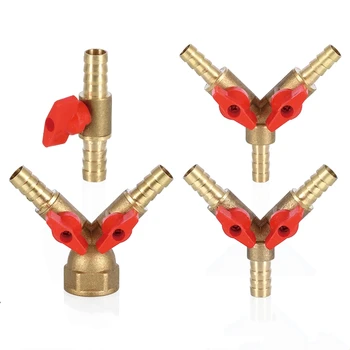 8mm 10mm Hose Barb x 1/2" BSP Male Female Thread 3 Three Way Brass Ball Valve Pipe Fitting Connector Adapter For Fuel Gas Water
8mm 10mm Hose Barb x 1/2" BSP Male Female Thread 3 Three Way Brass Ball Valve Pipe Fitting Connector Adapter For Fuel Gas Water