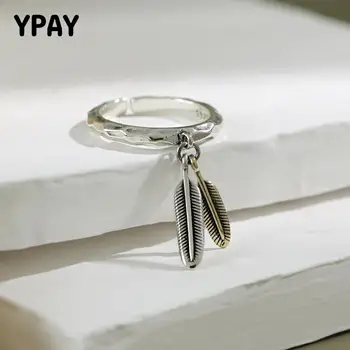 YPAY 100% Genuine 925 Sterling Silver Open Rings for Women Korea Vintage Wing Feather Ring Bague Fine Party Jewelry Gift YMR1051
YPAY 100% Genuine 925 Sterling Silver Open Rings for Women Korea Vintage Wing Feather Ring Bague Fine Party Jewelry Gift YMR1051