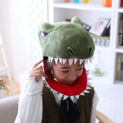 Anime cartoon dinosaur hat Tyrannosaurus Rex Plush toy dinosaur sharp teeth props hat Halloween decoration cosplay accessories
Anime cartoon dinosaur hat Tyrannosaurus Rex Plush toy dinosaur sharp teeth props hat Halloween decoration cosplay accessories