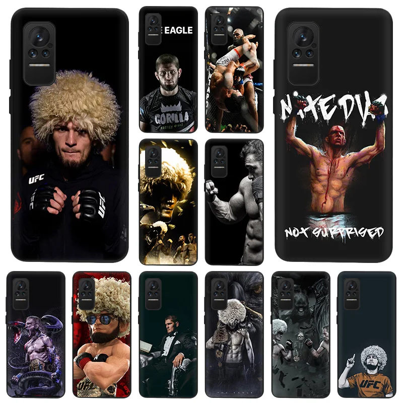 Мягкий черный Чехол KHabib Nurmagomedov для телефона Xiaomi Mi Poco X3 Pro NFC M3 F3 GT F1 Civi CC9E 8 9 A2 Lite 9T CC9