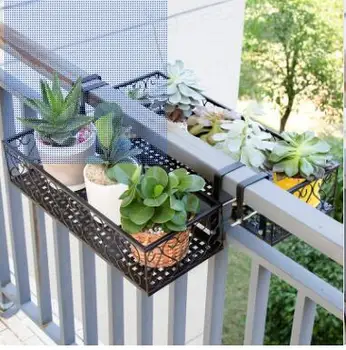 Solno European balcony flower rack/iron railings multi-layer suspension
Solno European balcony flower rack/iron railings multi-layer suspension
