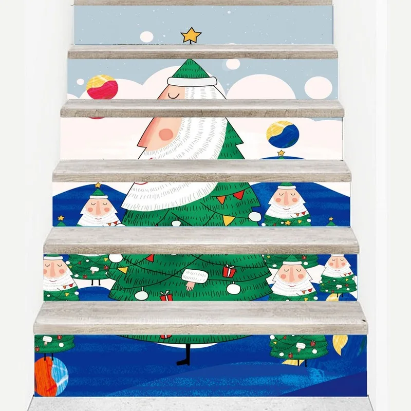 6 Pieces/set SLT034 Cartoon Christmas Tree Christmas 3D Staircase Waterproof Fashion Creative Step Decoration Wall Paste Home
6 Pieces/set SLT034 Cartoon Christmas Tree Christmas 3D Staircase Waterproof Fashion Creative Step Decoration Wall Paste Home