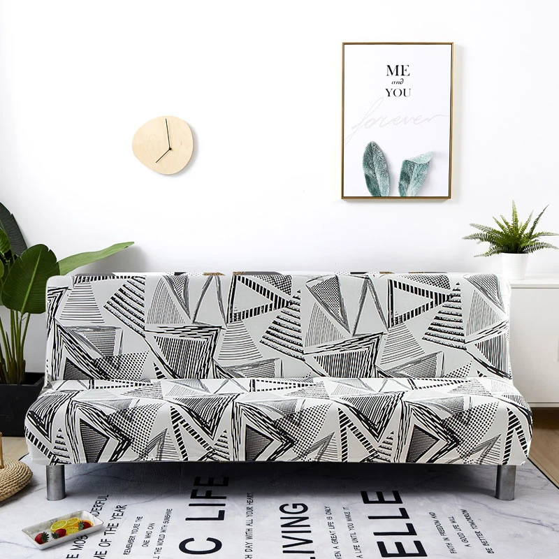 Housse extensible pour canapé et lit pliant, pour siège, sans accoudoirs, moderne, pour une longueur de 160 à 190cm, tout compris Housse extensible pour canapé et lit pliant, pour siège, sans accoudoirs, moderne, pour une longueur de 160 à 190cm, tout compris
