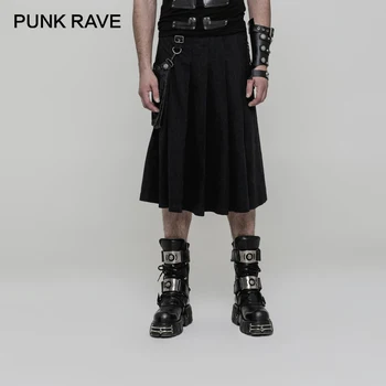 PUNK RAVE Men Fashion Gothic Big Pocket Pleated Skirt Steampunk Vinatge Men Half Skirt Casual Scotland Punk Skirts
PUNK RAVE Men Fashion Gothic Big Pocket Pleated Skirt Steampunk Vinatge Men Half Skirt Casual Scotland Punk Skirts