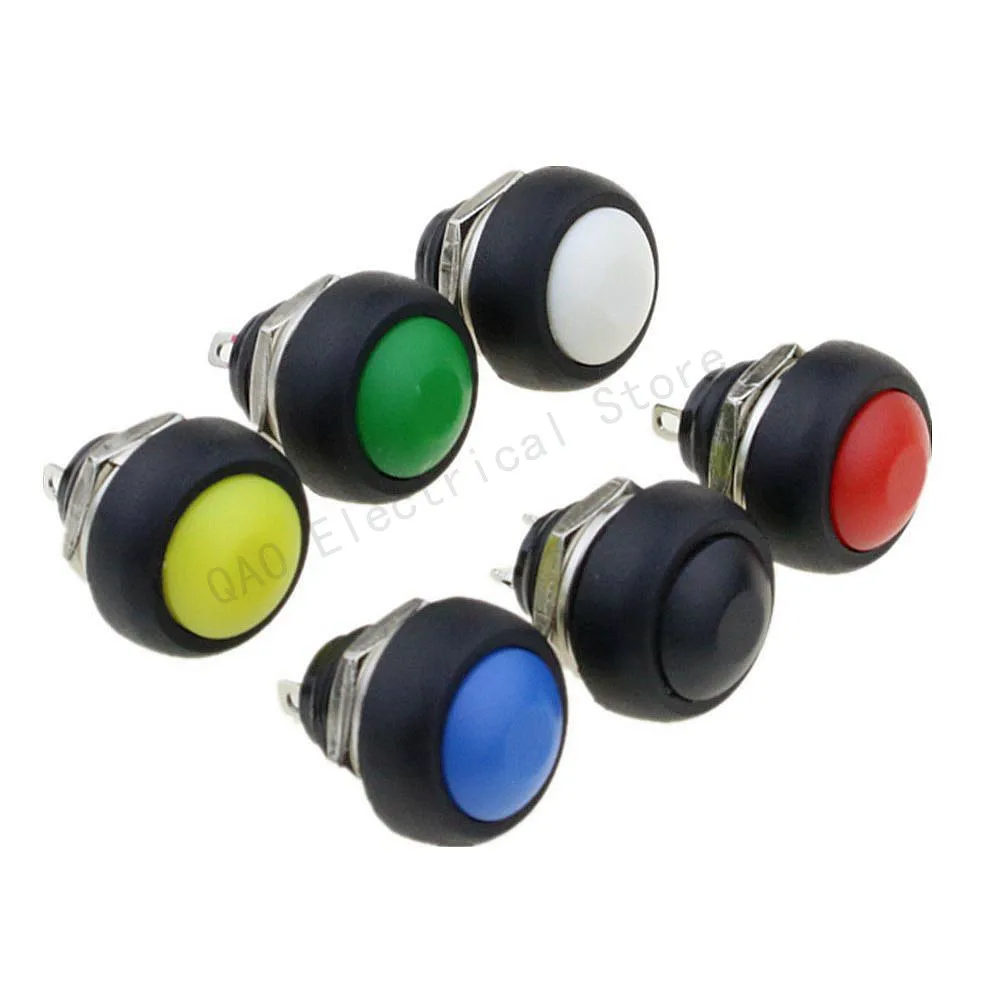 6Pcs PBS-33b 2Pin Mini Switch 12mm 12V 1A Waterproof momentary Push button Switch since the reset Non-locking
6Pcs PBS-33b 2Pin Mini Switch 12mm 12V 1A Waterproof momentary Push button Switch since the reset Non-locking