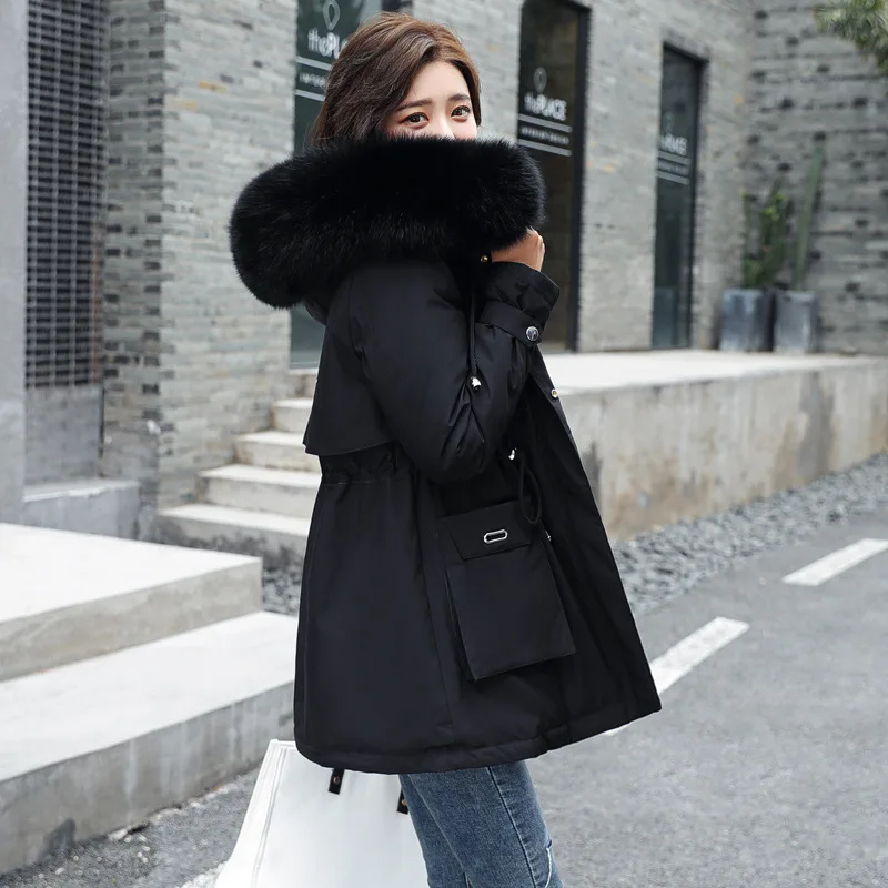 Winter New Thick Cotton Coat Down Korean Style Cotton Jacket Solid Parkas Zipper Pocket Full Length Down Jacket Women with Hat
Winter New Thick Cotton Coat Down Korean Style Cotton Jacket Solid Parkas Zipper Pocket Full Length Down Jacket Women with Hat