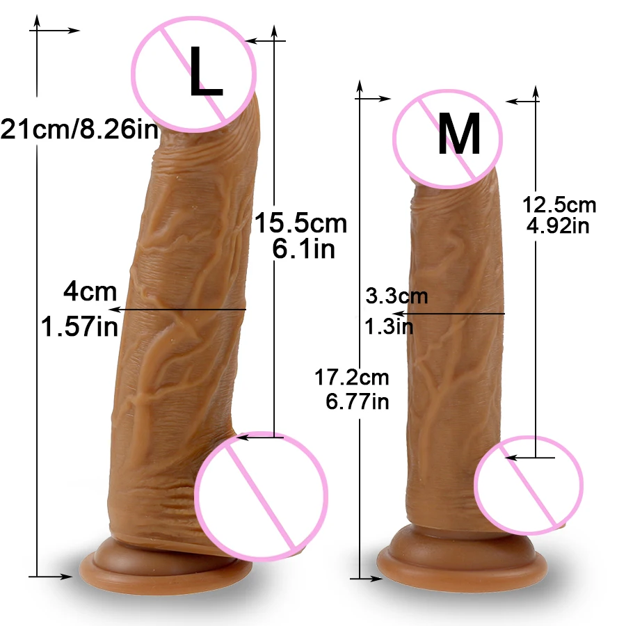 Реалистичный фаллоимитатор на коже мягкий материал огромный большой пенис с