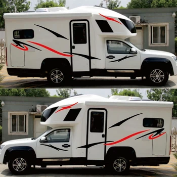 Travel RV Trailer Camper Both Body Side Vinyl Sticker Stripe Decal Kit Black+Red High Quality Vinyl Car Stripes Graphics
Travel RV Trailer Camper Both Body Side Vinyl Sticker Stripe Decal Kit Black+Red High Quality Vinyl Car Stripes Graphics