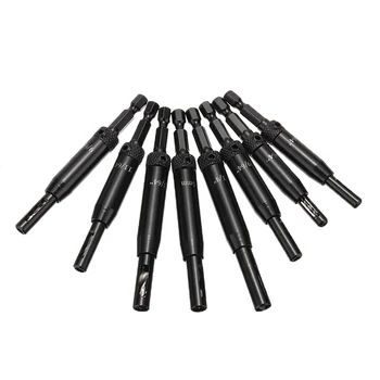 8pcs Woodworking Self Centering Lock Hinge Drill Bit Hardware Drawer Pilot Core Drill Bit Set Hole Guides Drill Fast Positioning
8pcs Woodworking Self Centering Lock Hinge Drill Bit Hardware Drawer Pilot Core Drill Bit Set Hole Guides Drill Fast Positioning