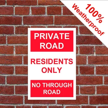 Private Road Residents Only No Through Road PVC Sign Durable & Weatherproof Customized House Number Plate
Private Road Residents Only No Through Road PVC Sign Durable & Weatherproof Customized House Number Plate