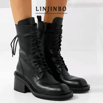 Chunky High Heels Boots Women Lace-up Ankle Boots For Women Black Classic Motorcycle Boots Female Autumn/Winter Women Boots 2020 
Chunky High Heels Boots Women Lace-up Ankle Boots For Women Black Classic Motorcycle Boots Female Autumn/Winter Women Boots 2020