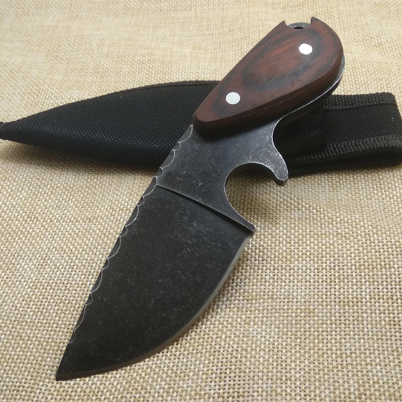 Sheath Fixed Blade Knife 7Cr18Mov Blade Steel Wood Handle Camping Outdoor Pocket Knives Survival Hunting Tactical Knife Tools
Sheath Fixed Blade Knife 7Cr18Mov Blade Steel Wood Handle Camping Outdoor Pocket Knives Survival Hunting Tactical Knife Tools