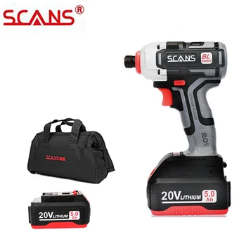 20V Brushless Impact Screwdriver Cordless Professional Tool with Toolbag 5.0Ah Li-ion Battery SC2180 by SCANS Free Return
20V Brushless Impact Screwdriver Cordless Professional Tool with Toolbag 5.0Ah Li-ion Battery SC2180 by SCANS Free Return