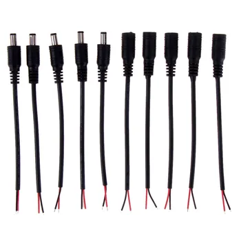 5pcs 5.5*2.1mm 5.5x2.1mm DC Jack Connectors Power Extension Cable 22AWG Female Male DC Plug CCTV Camera 5050 3528 LED Strip
5pcs 5.5*2.1mm 5.5x2.1mm DC Jack Connectors Power Extension Cable 22AWG Female Male DC Plug CCTV Camera 5050 3528 LED Strip