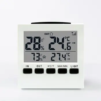 Indoor/Outdoor Wireless Weather Station LCD Digital Thermometer Humidity Meter
Indoor/Outdoor Wireless Weather Station LCD Digital Thermometer Humidity Meter