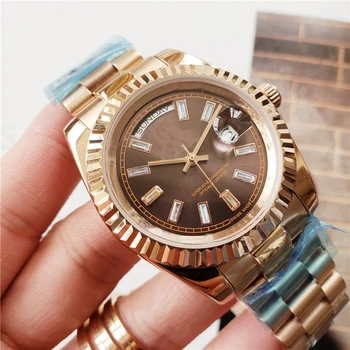 18K ROSE GOLD STEEL CLASP MENS WATCH GOLD FACE MOVEMENT AUTOMATIC WATCHES MEN
18K ROSE GOLD STEEL CLASP MENS WATCH GOLD FACE MOVEMENT AUTOMATIC WATCHES MEN