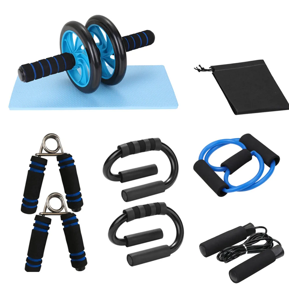 5 In 1 Ab Roller&Jump Rope No Noise Abdominal Wheel Ab Roller With Mat For Arm Waist Leg Exercise Gym Fitness Equipment
5 In 1 Ab Roller&Jump Rope No Noise Abdominal Wheel Ab Roller With Mat For Arm Waist Leg Exercise Gym Fitness Equipment