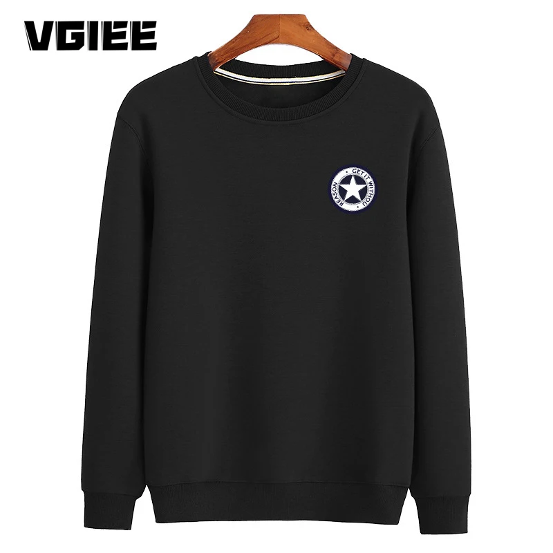 Loose Large Size Men's Long-sleeved Sweater Multi-cotton Round Neck Printing Trendy Upper Clothes Spring and Autumn New VG2142
Loose Large Size Men's Long-sleeved Sweater Multi-cotton Round Neck Printing Trendy Upper Clothes Spring and Autumn New VG2142