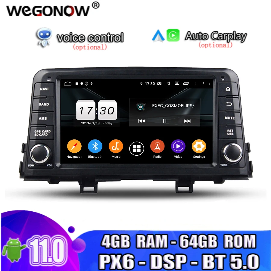 PX6 DSP IPS Android 11 0 8-ядерный 4G 64GB ROM BT 5 ручная работа Wifi GPS карта Автомобильный DVD-плеер