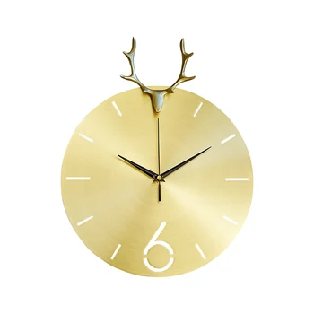 Nordic Metal Deer Wall Clock Modern Design Abstract Luxury Gold Wall Clocks Creative Silent Muur Klok Home Decoration TT50WC 
Nordic Metal Deer Wall Clock Modern Design Abstract Luxury Gold Wall Clocks Creative Silent Muur Klok Home Decoration TT50WC