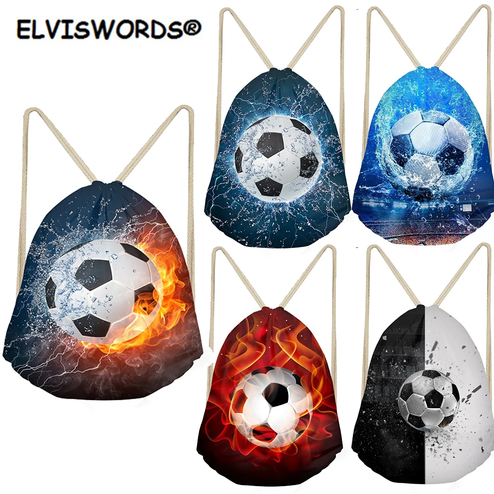 ELVISWORDS Football Print Drawstring Bags Basketball Pattern Sport Gym Shoes Bag Ball Toy Storage Bag Kid Boys School Backpacks
ELVISWORDS Football Print Drawstring Bags Basketball Pattern Sport Gym Shoes Bag Ball Toy Storage Bag Kid Boys School Backpacks