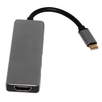 Type-C to Hdmi 4K Hub Multi-Function Hub 3.1 to HDMI 5 in 1 Type C Hub Docking Station
Type-C to Hdmi 4K Hub Multi-Function Hub 3.1 to HDMI 5 in 1 Type C Hub Docking Station