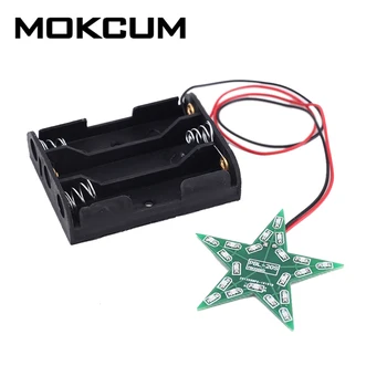 DIY Kit Five-Pointed Star Breathing Light Gradient Red LED Flashing Display Module LED Light for Christmas Soldering Training
DIY Kit Five-Pointed Star Breathing Light Gradient Red LED Flashing Display Module LED Light for Christmas Soldering Training