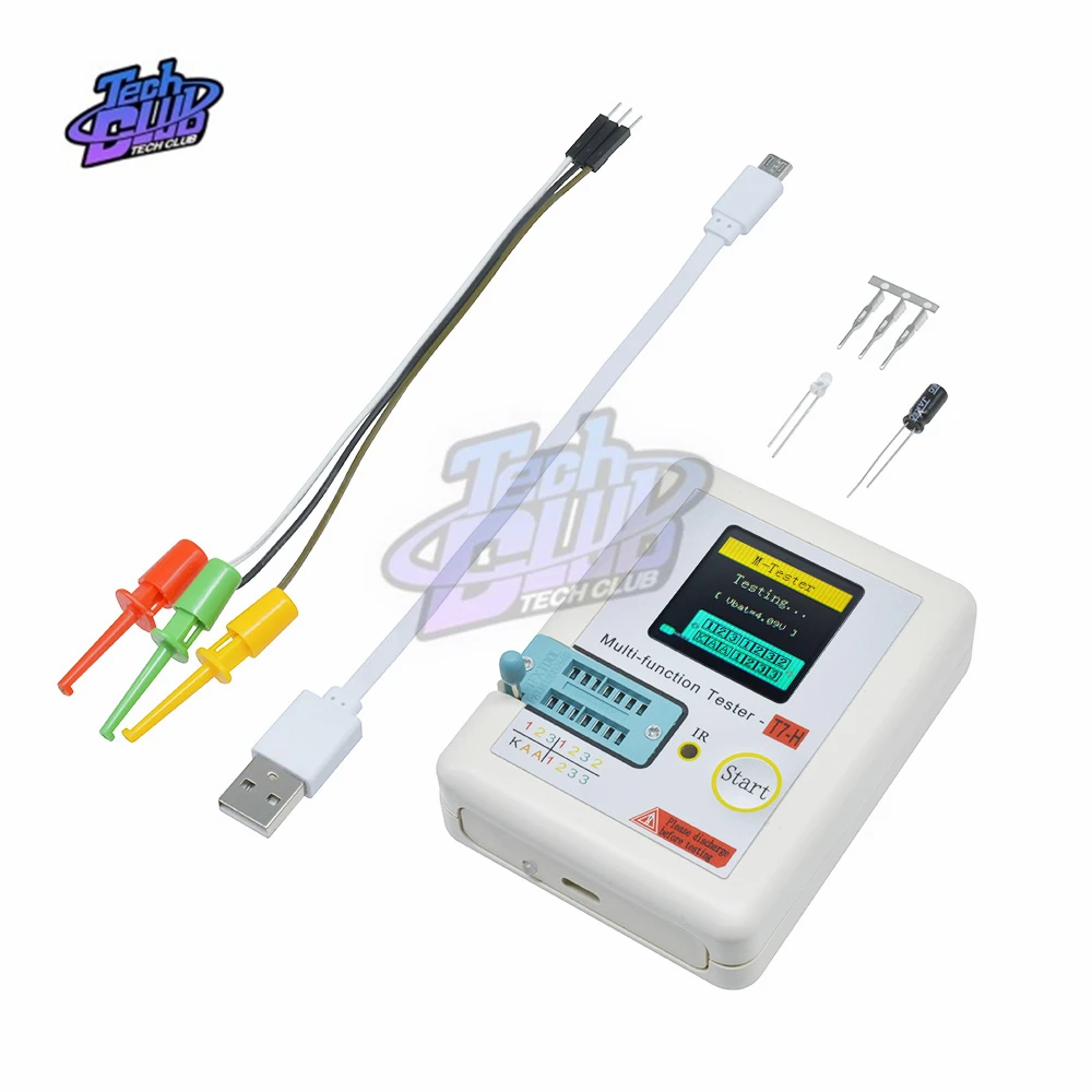 T7 TC-T7-H Colorful Display Multi-functional TFT Backlight Transistor LCD Tester For Diode Triode Capacitor Resistor Multimeter
T7 TC-T7-H Colorful Display Multi-functional TFT Backlight Transistor LCD Tester For Diode Triode Capacitor Resistor Multimeter
