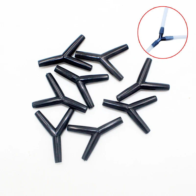1/10/100 Pcs Lot High Quality Plastic three Way Aquarium Fish Tank Air Pump Control Valves For 4mm Tube Aquatic Pets Product | Дом и сад