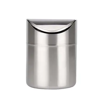 1pc Desktop Stainless Steel Trash Bin Garbage Can Home Garbage Basket Table Trash Can Home Office Mini Small Waste Bin
1pc Desktop Stainless Steel Trash Bin Garbage Can Home Garbage Basket Table Trash Can Home Office Mini Small Waste Bin