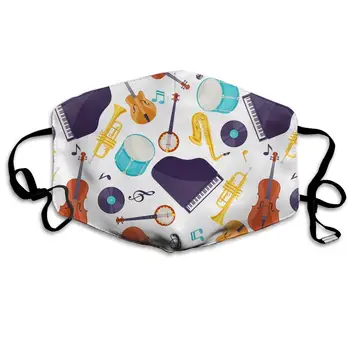Jazz Music Musical Instruments Washable Reusable Mask, Cotton Anti Dust Half Face Mouth Mask For Kids Teens Men Women With
Jazz Music Musical Instruments Washable Reusable Mask, Cotton Anti Dust Half Face Mouth Mask For Kids Teens Men Women With