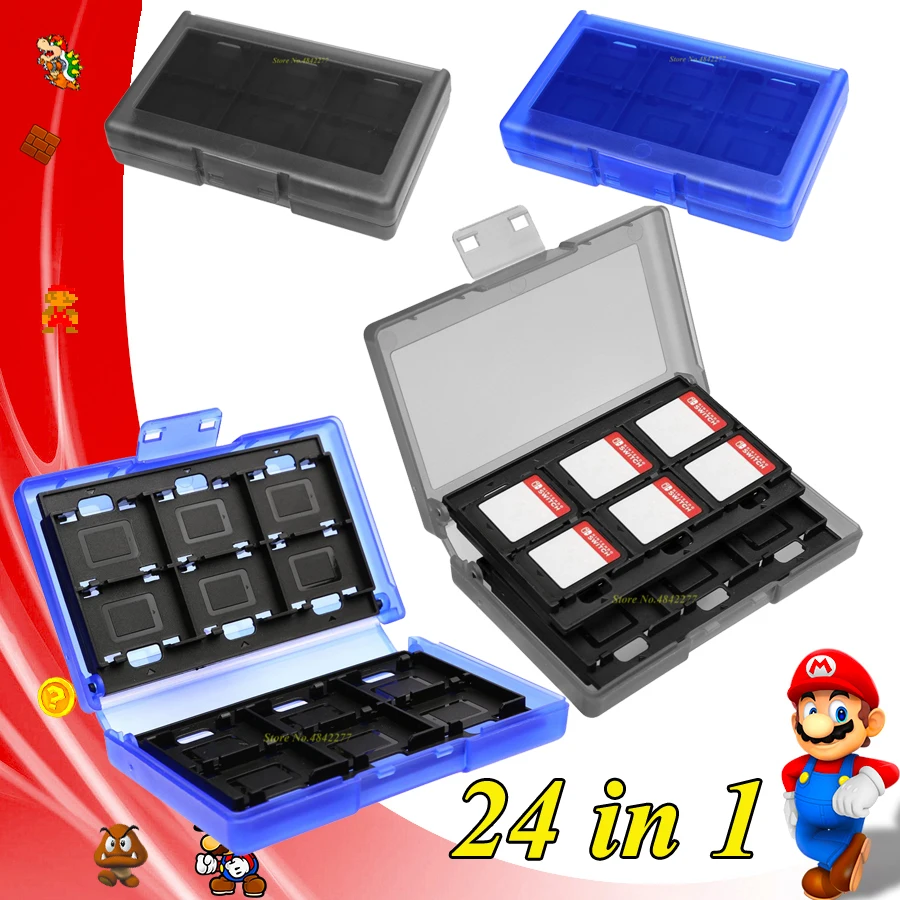 Portable 24 Game Cards Storage Hard Shell Games Card Box Nintend Switch Case Accessories for Nintendo Switch Nintendoswitch
Portable 24 Game Cards Storage Hard Shell Games Card Box Nintend Switch Case Accessories for Nintendo Switch Nintendoswitch