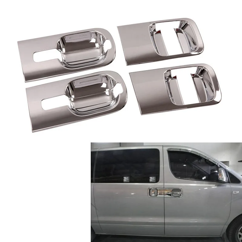 Хромированная крышка дверной ручки из АБС-пластика для Hyundai Grand Starex H1 I800 2018-2020, автомобильные аксессуары, 6 шт./компл.
Хромированная крышка дверной ручки из АБС-пластика для Hyundai Grand Starex H1 I800 2018-2020, автомобильные аксессуары, 6 шт./компл.