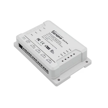 4 Channels 433MHz 2.4G Wifi Remote Control Smart Switch Sonoff 4CH Pro R2 Smart Switch for Home Appliances
4 Channels 433MHz 2.4G Wifi Remote Control Smart Switch Sonoff 4CH Pro R2 Smart Switch for Home Appliances