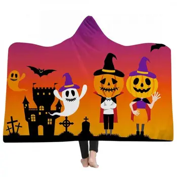3d Printed Hooded Blanket Halloween Soft Blanket For Adults Sherpa Winter Throw Blanket Hoodie Blanket Travel Mantle Blankets 
3d Printed Hooded Blanket Halloween Soft Blanket For Adults Sherpa Winter Throw Blanket Hoodie Blanket Travel Mantle Blankets