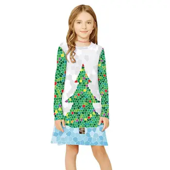 Long Sleeve Teenage Girls Christmas Dresses Children Costumes Clothes 7 10 11 12 Years Kids Cartoon Bear/Xmas Tree Printed Dress
Long Sleeve Teenage Girls Christmas Dresses Children Costumes Clothes 7 10 11 12 Years Kids Cartoon Bear/Xmas Tree Printed Dress