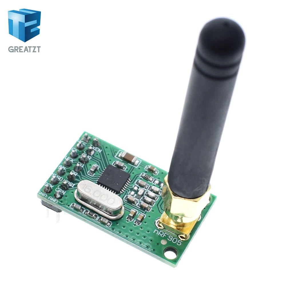NRF905 Wireless Transceiver Module Wireless Transmitter Receiver Board NF905SE With Antenna FSK GMSK Low Power 433 868 915 MHz
NRF905 Wireless Transceiver Module Wireless Transmitter Receiver Board NF905SE With Antenna FSK GMSK Low Power 433 868 915 MHz
