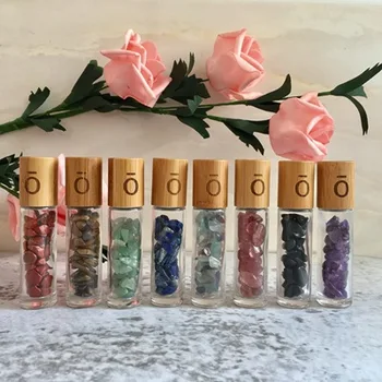 Doterra 10 ml bamboo lid Gems Roll On Roller Glass Bottles Perfume Essence Oil Natural Semi Precious Stones Glass Roll On Bottle
Doterra 10 ml bamboo lid Gems Roll On Roller Glass Bottles Perfume Essence Oil Natural Semi Precious Stones Glass Roll On Bottle