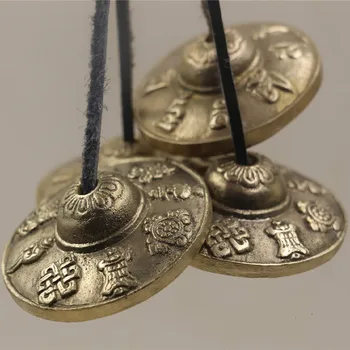 New Religious Instruments Mini Hanging Decor Copper Hand Cymbals Nepal Pure Hand Cranked Buddhist Supplies Bronze Cymbals Crafts
New Religious Instruments Mini Hanging Decor Copper Hand Cymbals Nepal Pure Hand Cranked Buddhist Supplies Bronze Cymbals Crafts