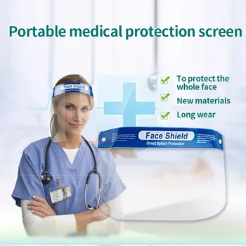 100PCS Protective Face Shield Anti-Pollution Splash-proof Hat Adjustable Anti-Fog Anti-Droplets Transparent Face Mask
100PCS Protective Face Shield Anti-Pollution Splash-proof Hat Adjustable Anti-Fog Anti-Droplets Transparent Face Mask