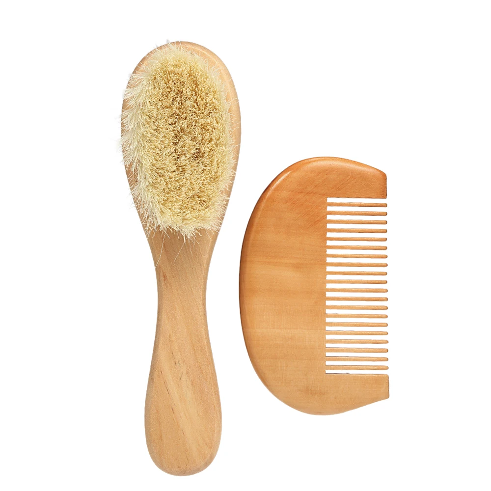New Baby Hair Brush Comb Set Wooden Handle Newborn Baby Hairbrush Infant Comb Soft Wool Hair Scalp Massage
New Baby Hair Brush Comb Set Wooden Handle Newborn Baby Hairbrush Infant Comb Soft Wool Hair Scalp Massage