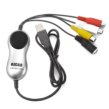 USB2.0 AV 3RCA Video audio capture, convert analog video audio from VHS, DVD, Hi8 to digital format for windows, edit software
USB2.0 AV 3RCA Video audio capture, convert analog video audio from VHS, DVD, Hi8 to digital format for windows, edit software